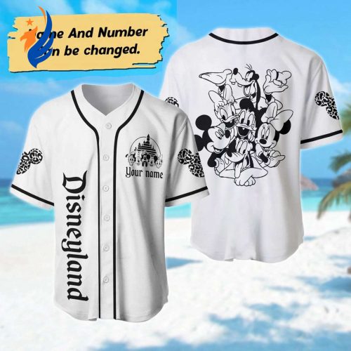 Personalized Mickey Baseball Jersey - Custom Name Shirt for Mickey Mouse Family Magic Kingdom Basketball Jersey