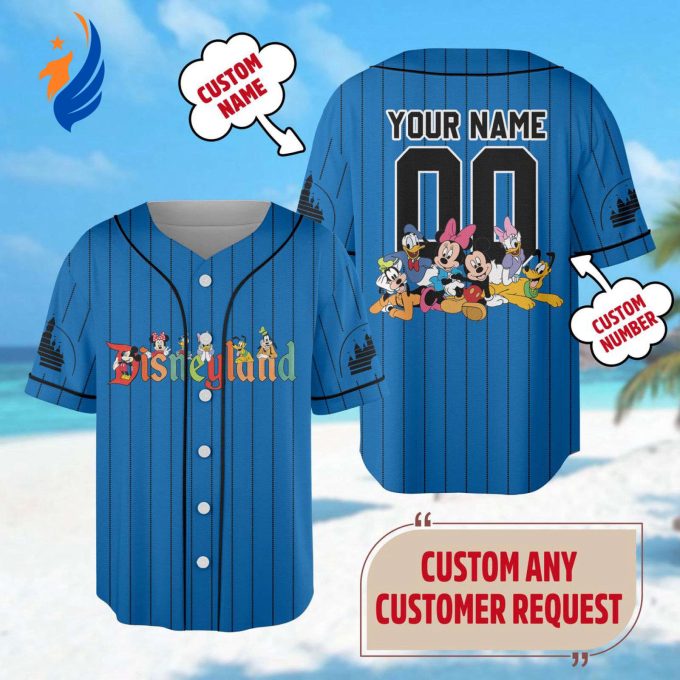 Custom Mickey & Friends Baseball Jersey: Minnie Family Trip Shirt Magic Kingdom Gift for Kids Custom Mickey & Friends Baseball Jersey: Minnie Family Trip Shirt Magic Kingdom Gift for Kids