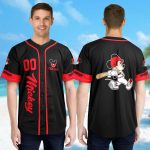 Custom Personalized Mickey Mouse Baseball Jersey: Funny 3D Printed Shirt Ideal Birthday Gift for Kids Custom Personalized Mickey Mouse Baseball Jersey: Funny 3D Printed Shirt Ideal Birthday Gift for Kids