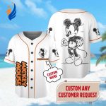 Custom Mickey Mouse Shirt: Personalized Baseball & Basketball Jerseys for Magic Kingdom Family Trip