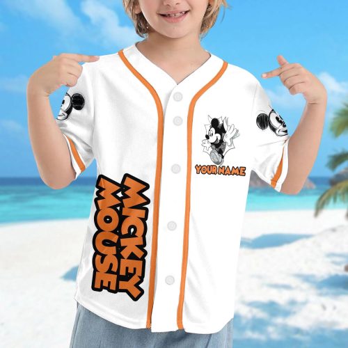 Custom Mickey Mouse Shirt: Personalized Baseball & Basketball Jerseys for Magic Kingdom Family Trip Custom Mickey Mouse Shirt: Personalized Baseball & Basketball Jerseys for Magic Kingdom Family Trip