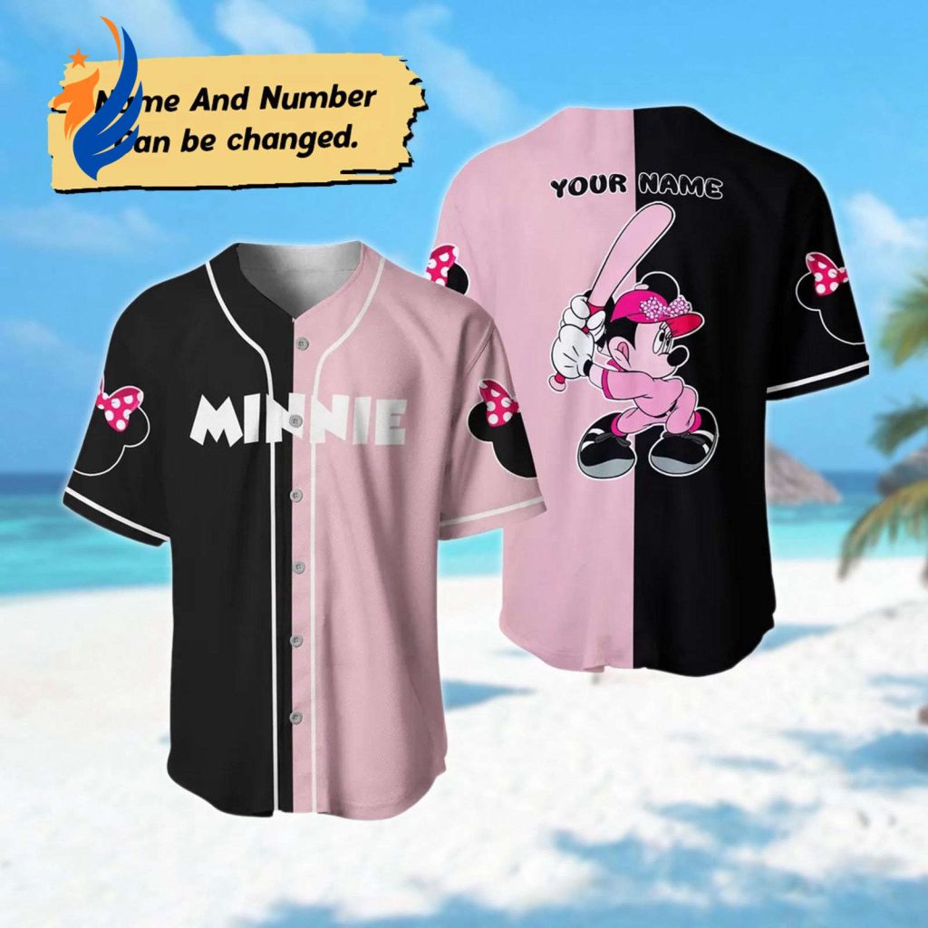 Personalized Minnie Mouse Jersey Shirt: Funny Pink Mickey Birthday Gift for Magic Kingdom Team Personalized Minnie Mouse Jersey Shirt: Funny Pink Mickey Birthday Gift for Magic Kingdom Team