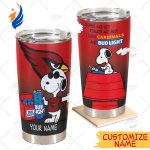 Personalized NFL Arizona Cardinals Tumbler Snoopy BUD LIGHT Beer Lover Stainless Steel Tumbler 20oz 30oz Personalized NFL Arizona Cardinals Tumbler Snoopy BUD LIGHT Beer Lover Stainless Steel Tumbler 20oz 30oz