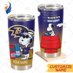 Personalized NFL Baltimore Ravens Tumbler Snoopy BUD LIGHT Beer Lover Stainless Steel Tumbler 20oz 30oz Personalized NFL Baltimore Ravens Tumbler Snoopy BUD LIGHT Beer Lover Stainless Steel Tumbler 20oz 30oz