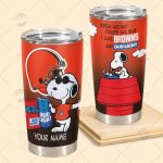 Personalized NFL Cleveland Browns Tumbler Snoopy BUD LIGHT Beer Lover Stainless Steel Tumbler 20oz 30oz Personalized NFL Cleveland Browns Tumbler Snoopy BUD LIGHT Beer Lover Stainless Steel Tumbler 20oz 30oz