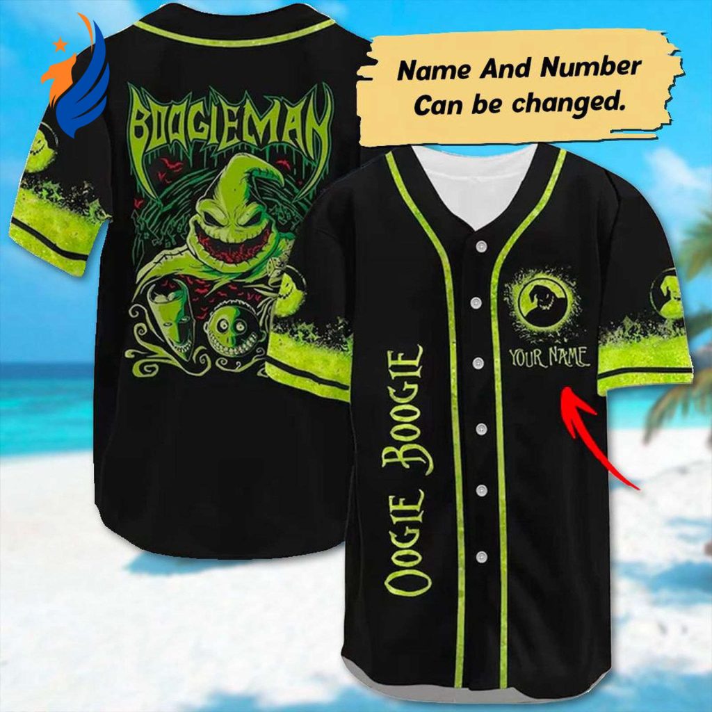 Custom Oogie Boogie Nightmare Before Christmas Baseball Jersey – Spooky Halloween Shirt Custom Oogie Boogie Nightmare Before Christmas Baseball Jersey – Spooky Halloween Shirt