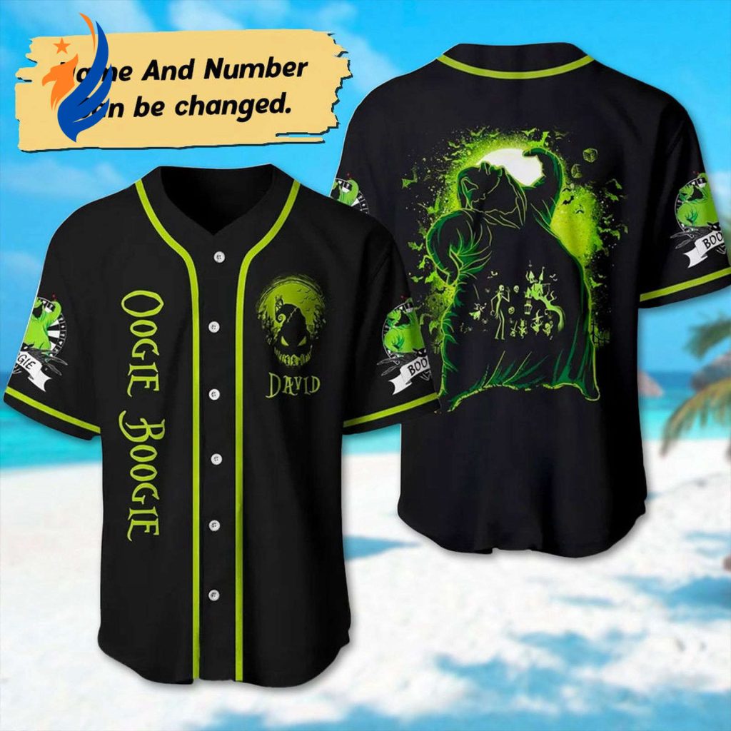 Custom Oogie Boogie Baseball Jersey – Nightmare Before Christmas Team Shirt Custom Oogie Boogie Baseball Jersey – Nightmare Before Christmas Team Shirt