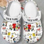 Personalized Peanut Snoopy Classic Cartoon Clogs For Kids And Adults