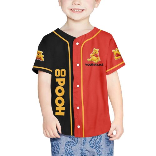 Customized Pooh Skateboarding Baseball Jersey: Unique Stylish & Personalized Gear