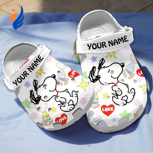 Personalized Snoopy Love Clogs For Kids And Adults Personalized Snoopy Love Clogs For Kids And Adults