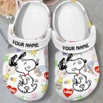 Personalized Snoopy Love Clogs For Kids And Adults