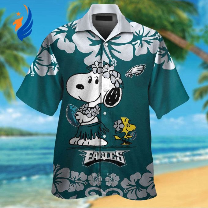 Philadelphia Eagles & Snoopy Hawaiian Shirt #2: Stylish NFL merchandise for fans!