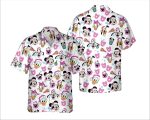 Retro Pink Christmas Mickey Friends Hawaiian Shirt – Perfect Disneyland Holiday Gift