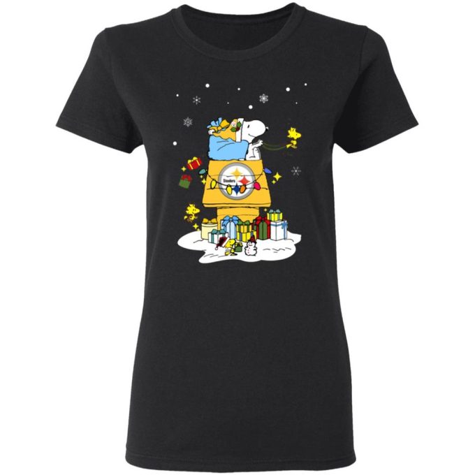 Pittsburgh Steelers Santa Snoopy Shirt: Wish You A Merry Christmas Limited Edition NFL Holiday Apparel Pittsburgh Steelers Santa Snoopy Shirt: Wish You A Merry Christmas Limited Edition NFL Holiday Apparel