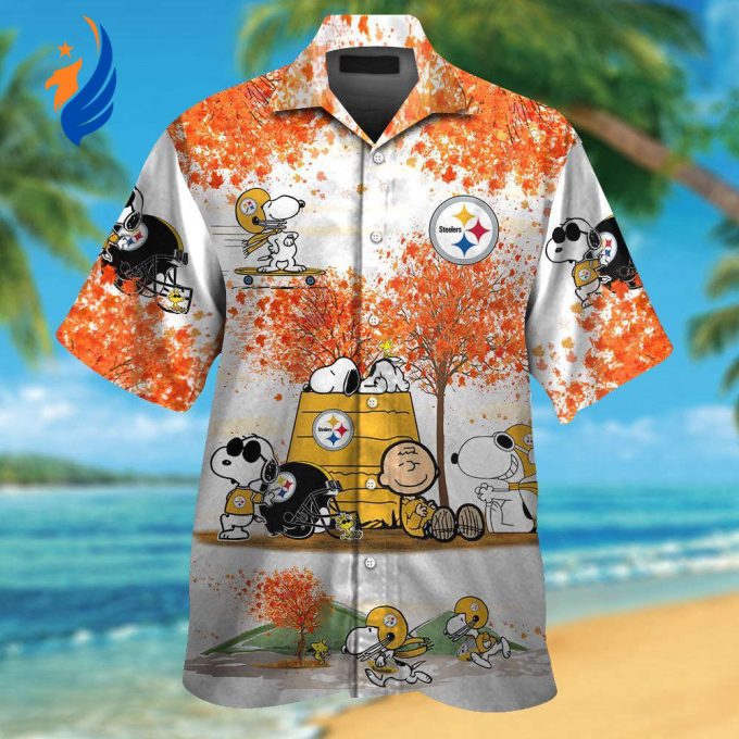 Pittsburgh Steelers & Snoopy Hawaiian Shirt: Show Your Team Spirit with this Fun and Stylish NFL Collaboration!