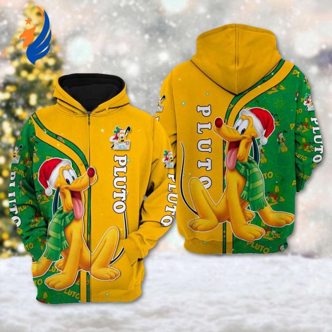Pluto Christmas Sweatshirt – 3D Mickey Mouse Friend Xmas Hoodie – Cartoon Character 3D Sweater – Magic Kingdom Shirt Pluto Christmas Sweatshirt – 3D Mickey Mouse Friend Xmas Hoodie – Cartoon Character 3D Sweater – Magic Kingdom Shirt