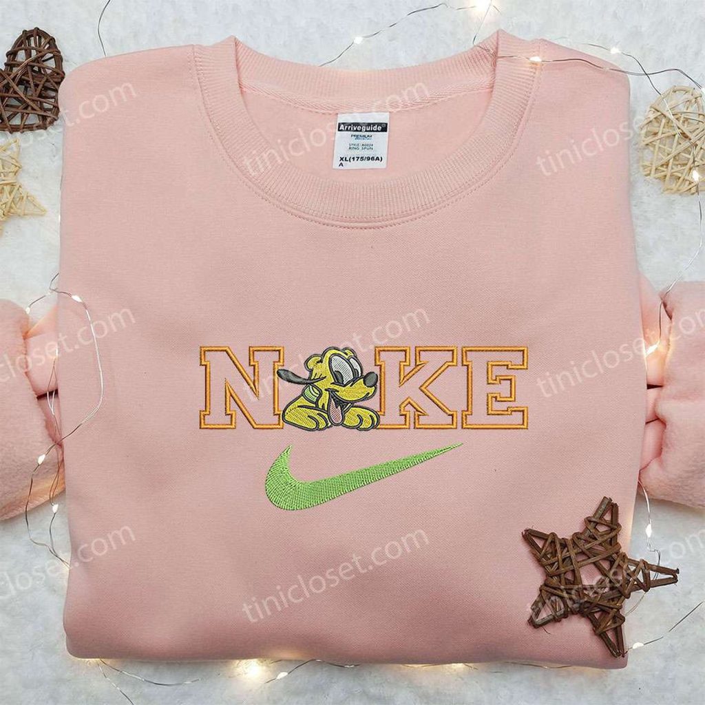 Pluto x Nike & Mickey Mouse Embroidered Sweatshirt & Shirt: Disney Inspired Apparel by Nike for a Stylish Look Pluto x Nike & Mickey Mouse Embroidered Sweatshirt & Shirt: Disney Inspired Apparel by Nike for a Stylish Look