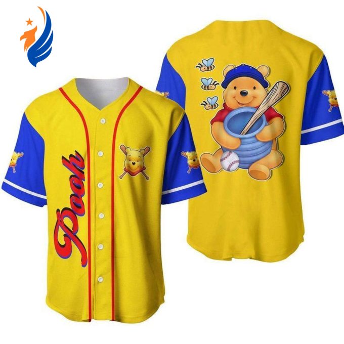 Disney Winnie the Pooh Baseball Jersey: Honey Lover s Gift Disney Winnie the Pooh Baseball Jersey: Honey Lover s Gift