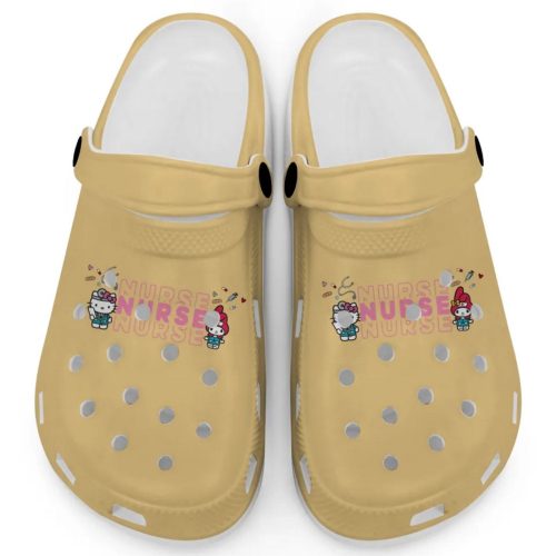 Pretty Nurse Hello Kitty And My Melody Butter Clogs For Kids And Adults Fast Shipping