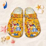 Pretty Winnie The Pooh And Friends Orange Clogs For Kids And Adutls