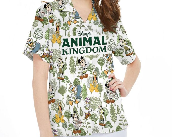 Disneyland Family Summer Trip: Retro Mickey & Friends Animal Kingdom Hawaiian Shirt Safari Mode Hawaii Shirts Magic Kingdom Park