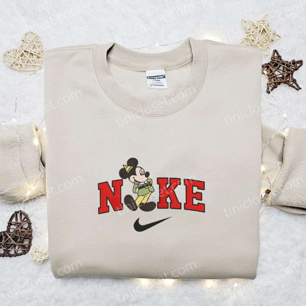 Retro Mickey Elf x Nike Embroidered Sweatshirt Disney Characters Movie Merry Christmas Shirt Best Christmas Day Gift Ideas Retro Mickey Elf x Nike Embroidered Sweatshirt Disney Characters Movie Merry Christmas Shirt Best Christmas Day Gift Ideas