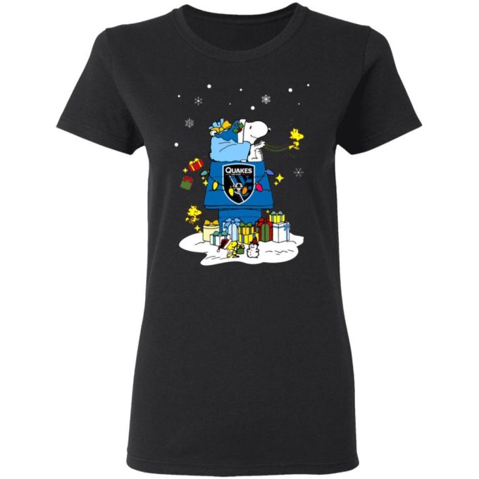Santa Snoopy Merry Christmas Shirt – San Jose Earthquakes Gear