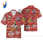 Santa Mickey Hawaiian Shirt: Festive Red Disney Shirts for a Tropical Holiday!