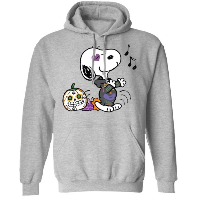 Singing Snoopy Calavera Halloween T-Shirt: Spook-tacular Music-Inspired Apparel