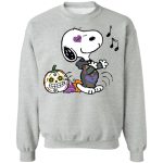 Singing Snoopy Calavera Halloween T-Shirt: Spook-tacular Music-Inspired Apparel