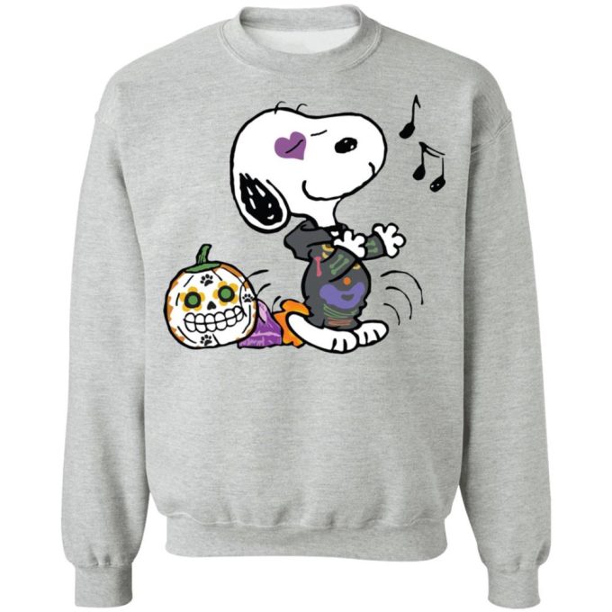 Singing Snoopy Calavera Halloween T-Shirt: Spook-tacular Music-Inspired Apparel