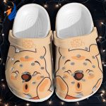 Sleepy Winnie The Pooh Beige Clogs For Kids And Adutls Sleepy Winnie The Pooh Beige Clogs For Kids And Adutls