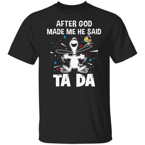 Adorable Snoopy Ta Da Shirt – Celebrate God s Creation with Unique Design! Adorable Snoopy Ta Da Shirt – Celebrate God s Creation with Unique Design!