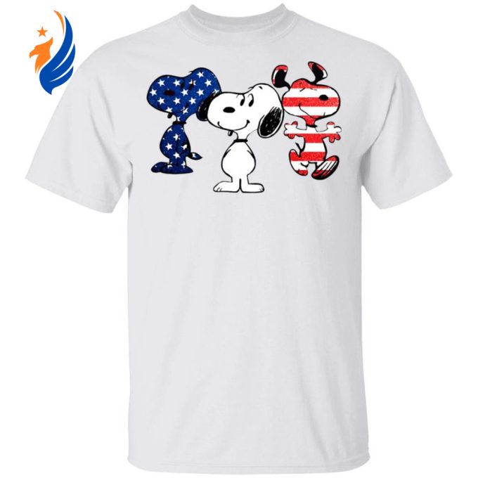 Show Your Patriotism with Snoopy American Flag Shirt – Limited Edition! Show Your Patriotism with Snoopy American Flag Shirt – Limited Edition!