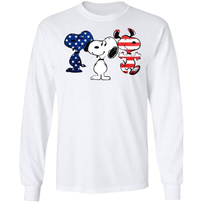 Show Your Patriotism with Snoopy American Flag Shirt – Limited Edition!
