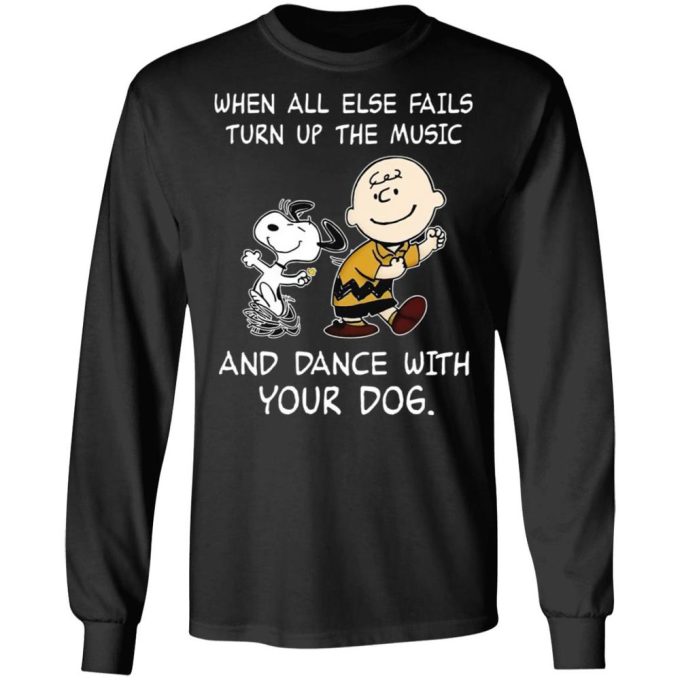 Snoopy & Charlie Brown Turn Up the Music Shirt: When All Else Fails Find Joy with this Engaging Tee!
