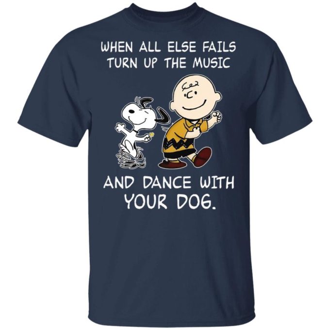 Snoopy & Charlie Brown Turn Up the Music Shirt: When All Else Fails Find Joy with this Engaging Tee!
