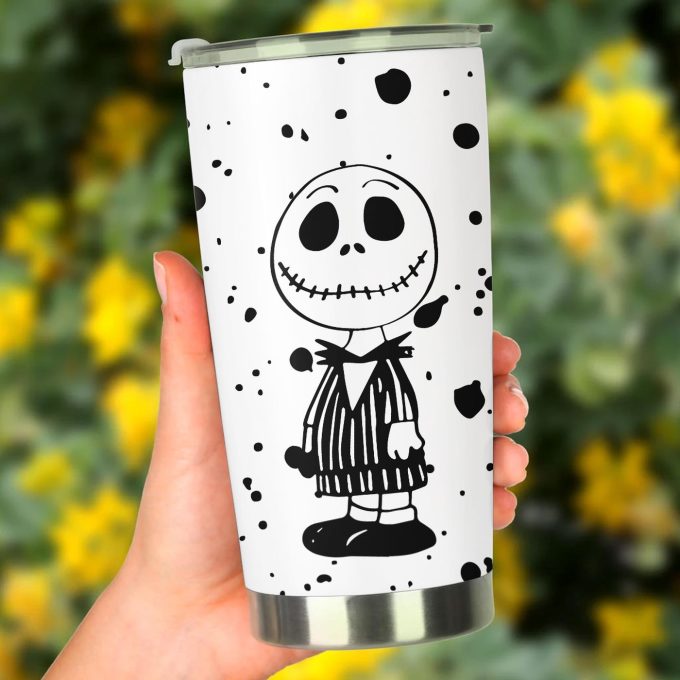 Snoopy And Charlie Cosplay Nightmare Before Christmas Characters Stainless Steel Tumbler