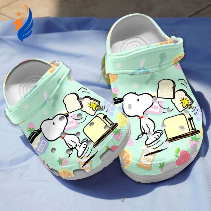 Snoopy And Sandwich Mint Color Clogs Snoopy And Sandwich Mint Color Clogs
