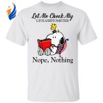 Snoopy & Woodstock Let Me Check My Givashitometer Shirt – Engaging Design for Snoopy Fans! Snoopy & Woodstock Let Me Check My Givashitometer Shirt – Engaging Design for Snoopy Fans!