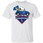 Get Your Snoopy and Woodstock Los Angeles Dodgers 2020 World Series Champions Shirt Now!