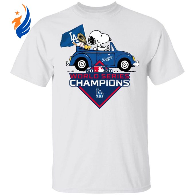 Get Your Snoopy and Woodstock Los Angeles Dodgers 2020 World Series Champions Shirt Now!