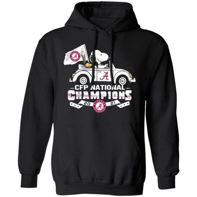 Snoopy & Woodstock Riding Alabama Crimson Tide CFP National Champions 2021 Shirt – Celebrate the Victory!