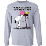 Valentine s Day Shirt: Snoopy and Woodstock – You re Way Up There When It Comes to Valentines