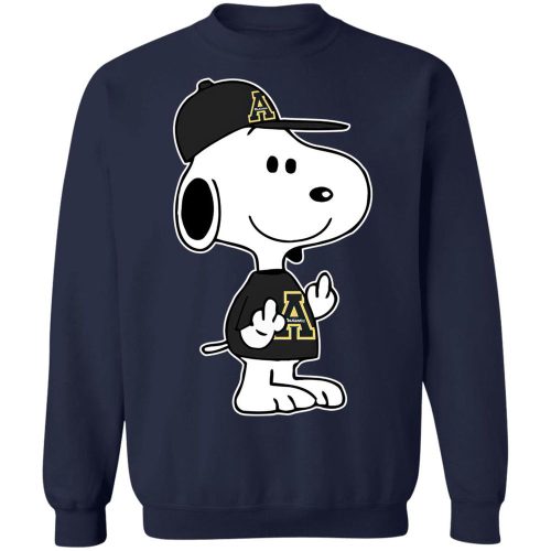 Snoopy Appalachian State Mountaineers NCAA Double Middle Fingers Shirt – Express Your Attitude! Snoopy Appalachian State Mountaineers NCAA Double Middle Fingers Shirt – Express Your Attitude!