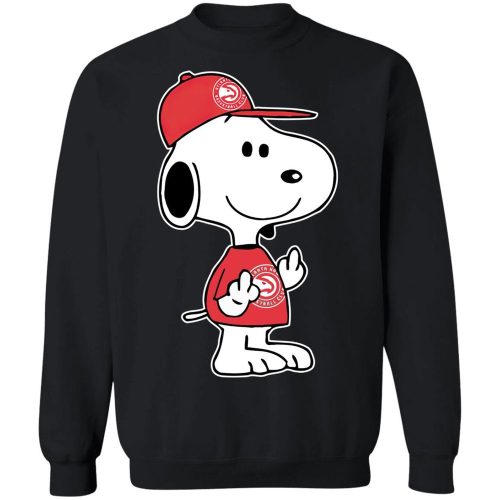Snoopy Atlanta Hawks NBA Double Middle Fingers Shirt: Express Your Attitude with Style! Snoopy Atlanta Hawks NBA Double Middle Fingers Shirt: Express Your Attitude with Style!