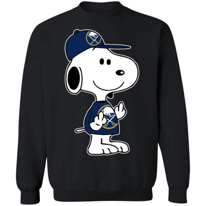 Snoopy Buffalo Sabres NHL Double Middle Fingers Shirt – Express Your Attitude with Style! Snoopy Buffalo Sabres NHL Double Middle Fingers Shirt – Express Your Attitude with Style!
