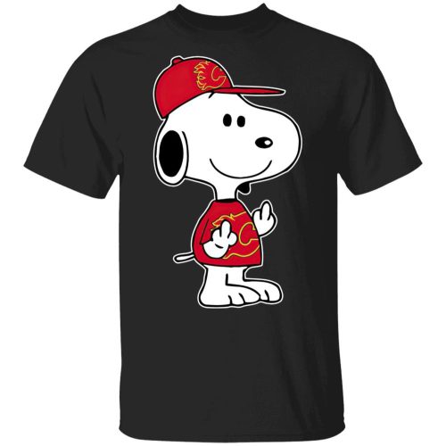 Snoopy Calgary Flames NHL Double Middle Fingers Shirt – Show Your Passion with Fck You Attitude! Snoopy Calgary Flames NHL Double Middle Fingers Shirt – Show Your Passion with Fck You Attitude!