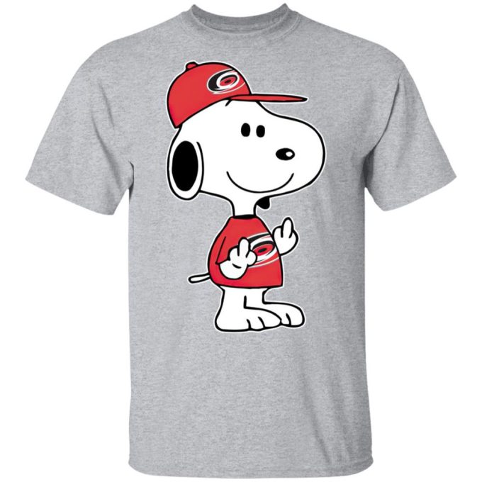 Snoopy Carolina Hurricanes NHL Double Middle Fingers Shirt – Boldly Show Your Frustration!