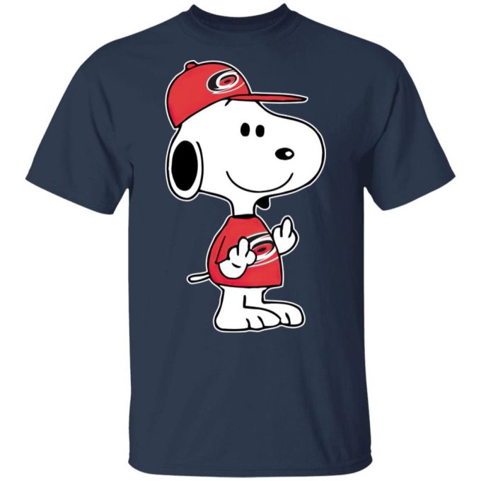 Snoopy Carolina Hurricanes NHL Double Middle Fingers Shirt – Boldly Show Your Frustration!